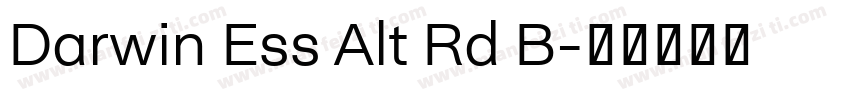 Darwin Ess Alt Rd B字体转换
